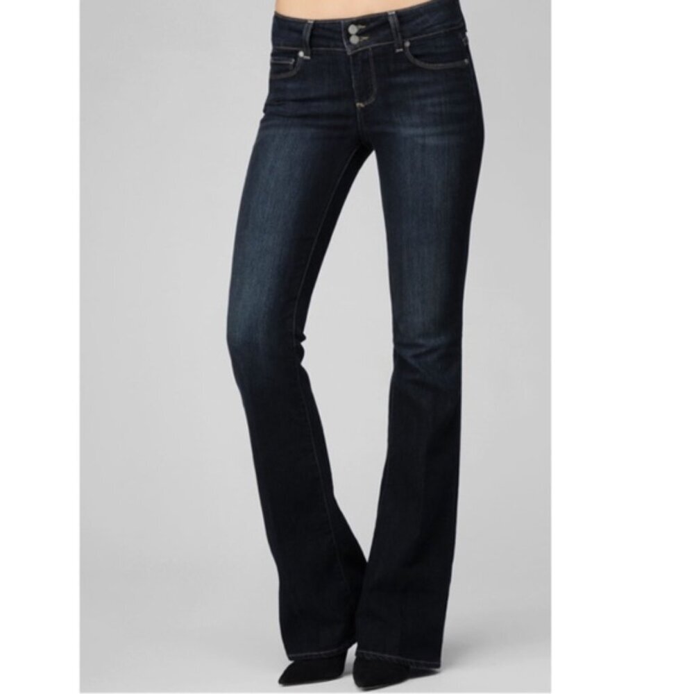 PAIGE Dark Indigo Bootcut Jeans size 25 fits like 24